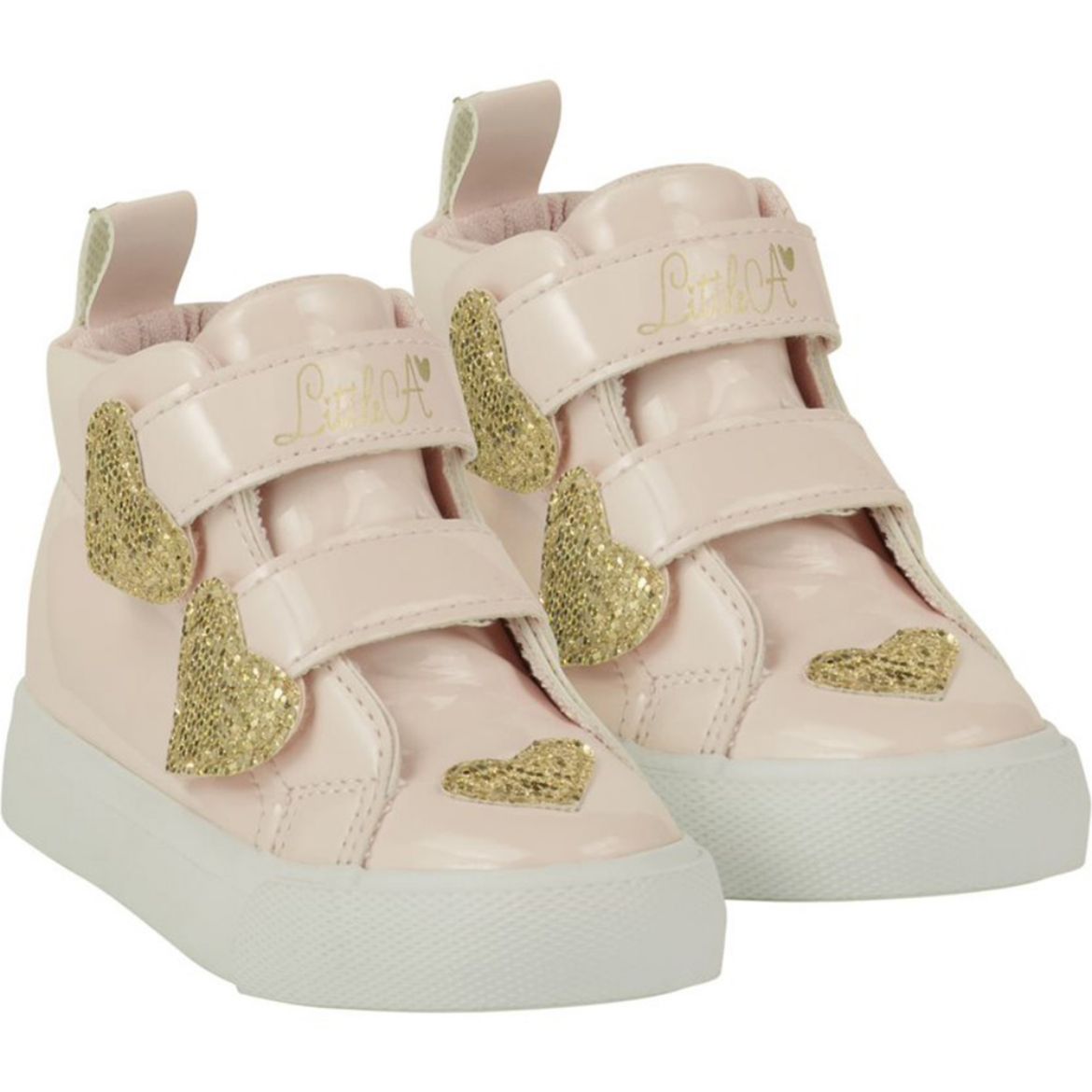 Picture of Little A Girls 'Hart' Pale Pink Heart High Top