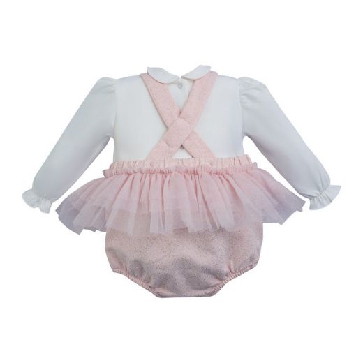 Picture of Little A Girls 'Ella' Pink Frill Romper