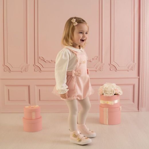 Picture of Little A Girls 'Ella' Pink Frill Romper