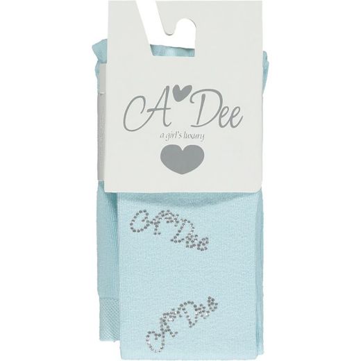 Picture of A Dee Girls 'Dawson' Aqua Diamante Tights