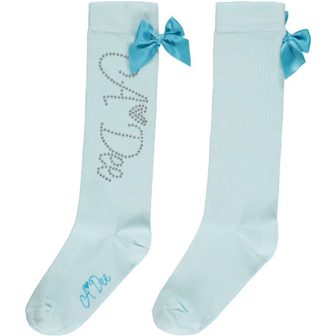 Picture of A Dee Girls 'Dawn' Teal Knee Socks