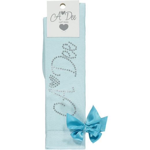 Picture of A Dee Girls 'Dawn' Teal Knee Socks
