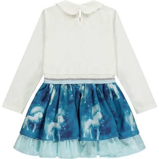 Picture of A Dee Girls 'Delaney' White Unicorn Dress