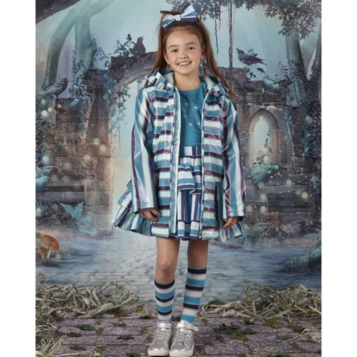 Picture of A Dee Girls 'Anna' Stripe Raincoat