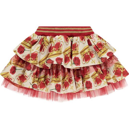 Picture of A Dee Girls 'Caitlyn' Red Crown Skirt Set