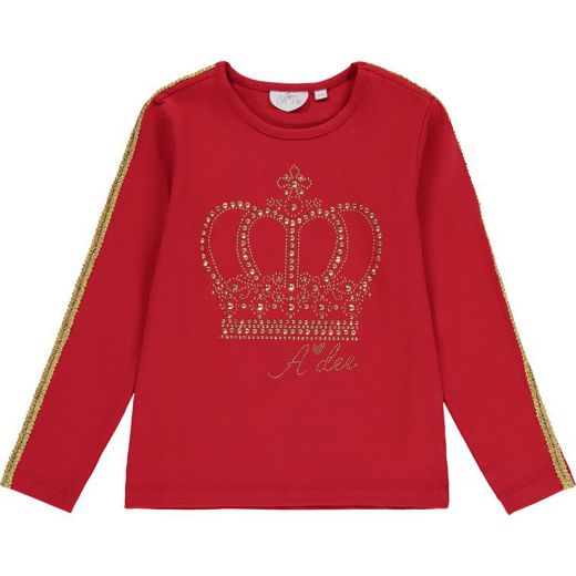 Picture of A Dee Girls 'Charlotte' Red Crown Short Set