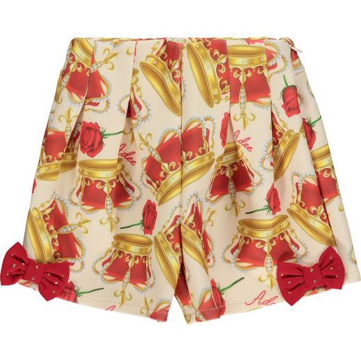 Picture of A Dee Girls 'Charlotte' Red Crown Short Set