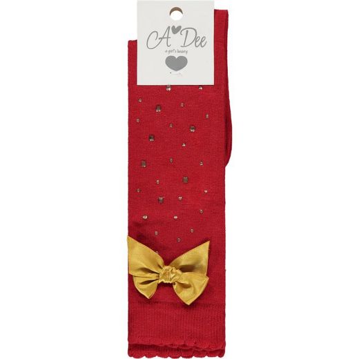 Picture of A Dee Girls 'Cee-Cee' Diamante Knee Socks