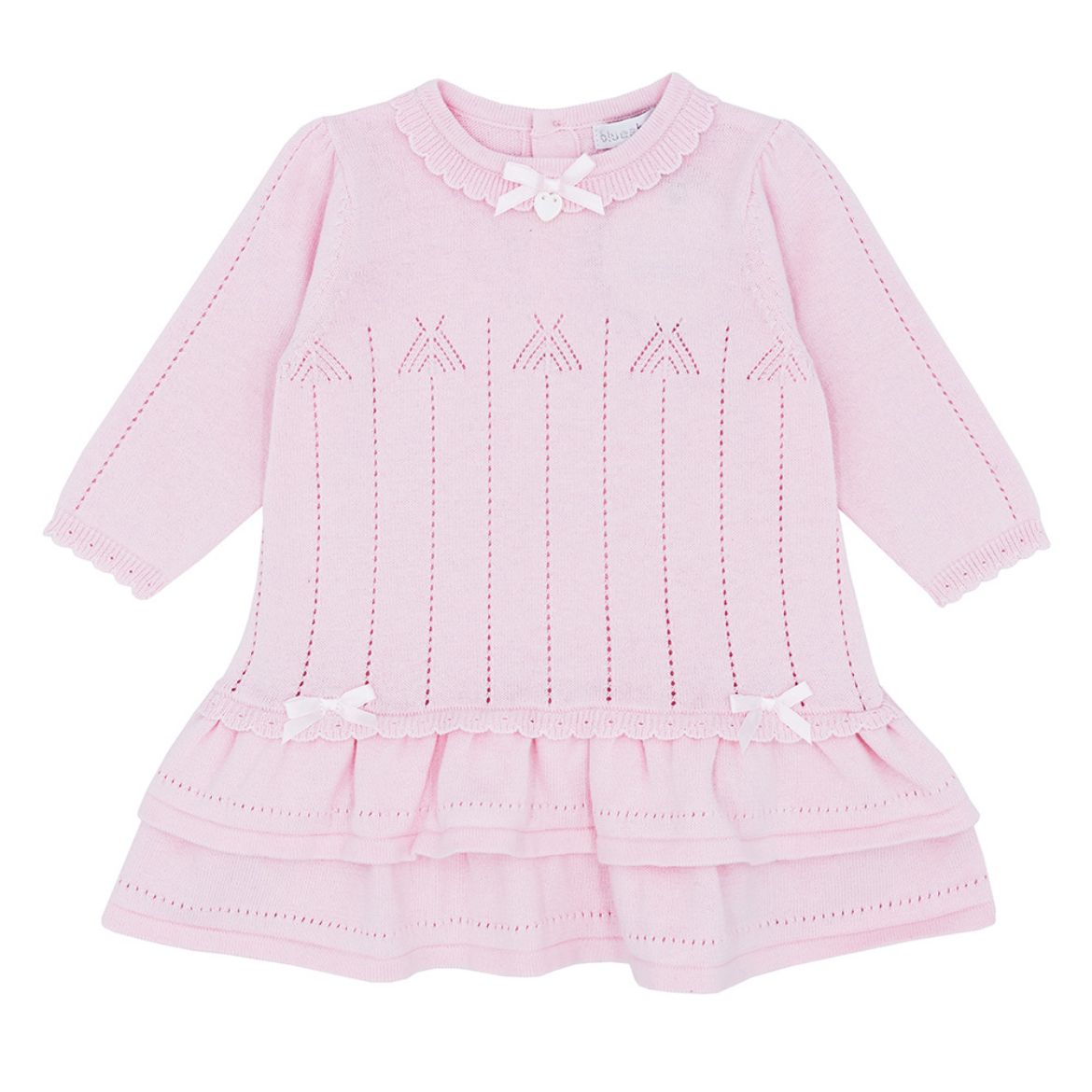 Picture of Blues Baby Girls Pink Knitted Dress