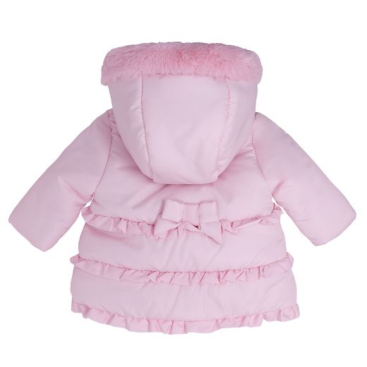 Picture of Blues Baby Girls Pink Ruffle & Bows Coat