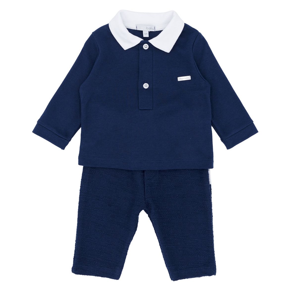 Picture of Blues Baby Boys Navy & White Polo Shirt And Pants Set