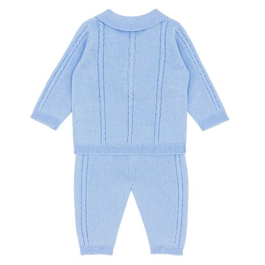 Picture of Blues Baby Boys Blue Cable Knit Two Piece Set