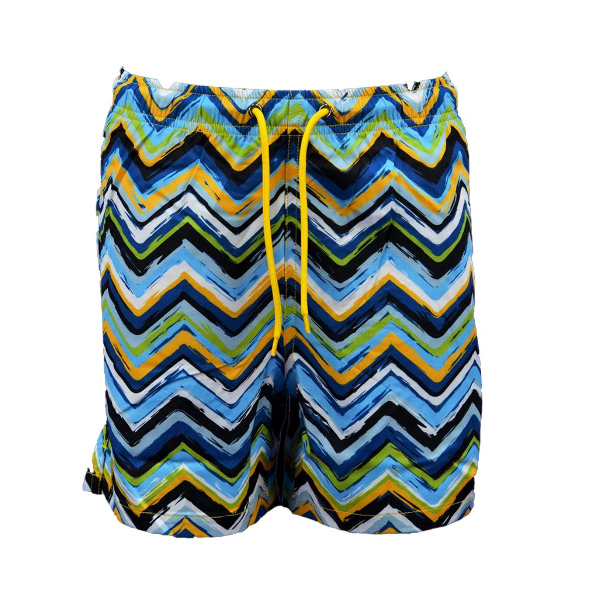 Picture of Moda Bandidos Kids Brush Zig Green Swim Shorts