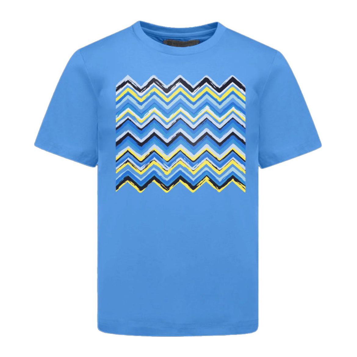 Picture of Moda Bandidos Kids Brush Zig Blue T-Shirt