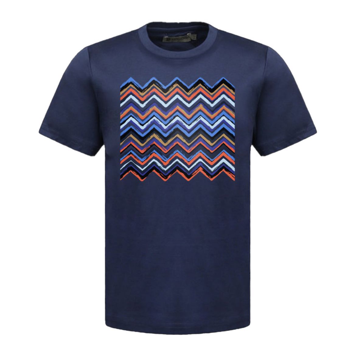 Picture of Moda Bandidos Kids Brush Zig Navy T-Shirt