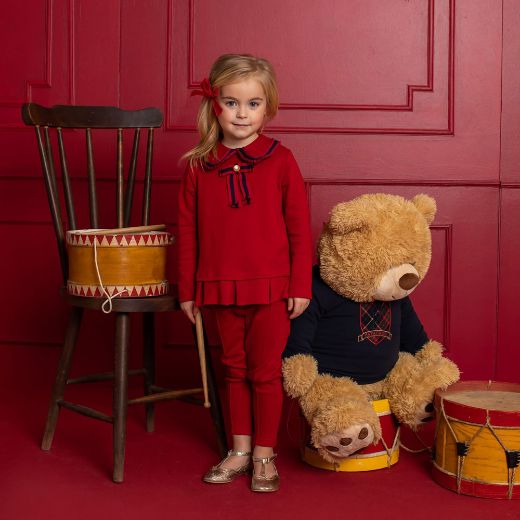Picture of Patachou Girls Red & Navy Tracksuit