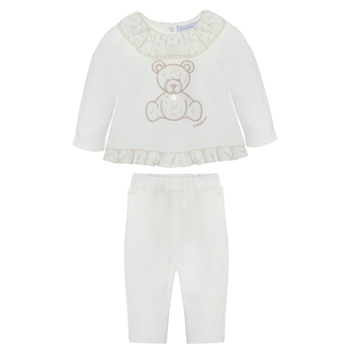 Picture of Patachou Baby Girls Cream Teddy Two Piece Set
