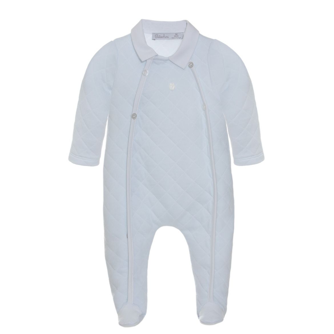 Picture of Patachou Baby Boys Blue & White All In One