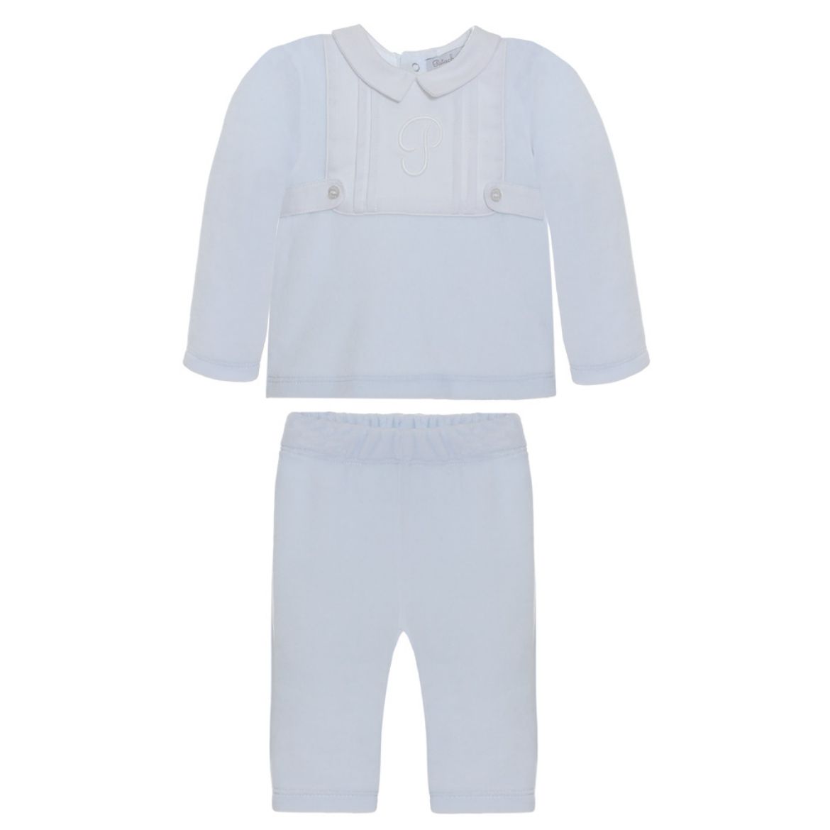 Picture of Patachou Baby Boys Two Piece Velour Logo Set