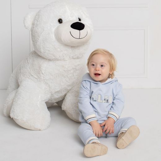Picture of Patachou Boys Blue Hooded 'Polar' Tracksuit