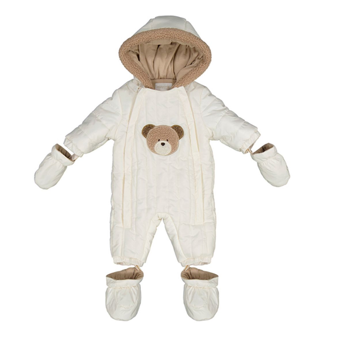 Picture of Mayoral Baby Cream Teddy Snowsuit