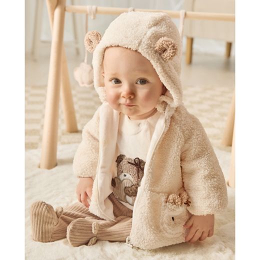 Picture of Mayoral Baby Cream Teddy Coat