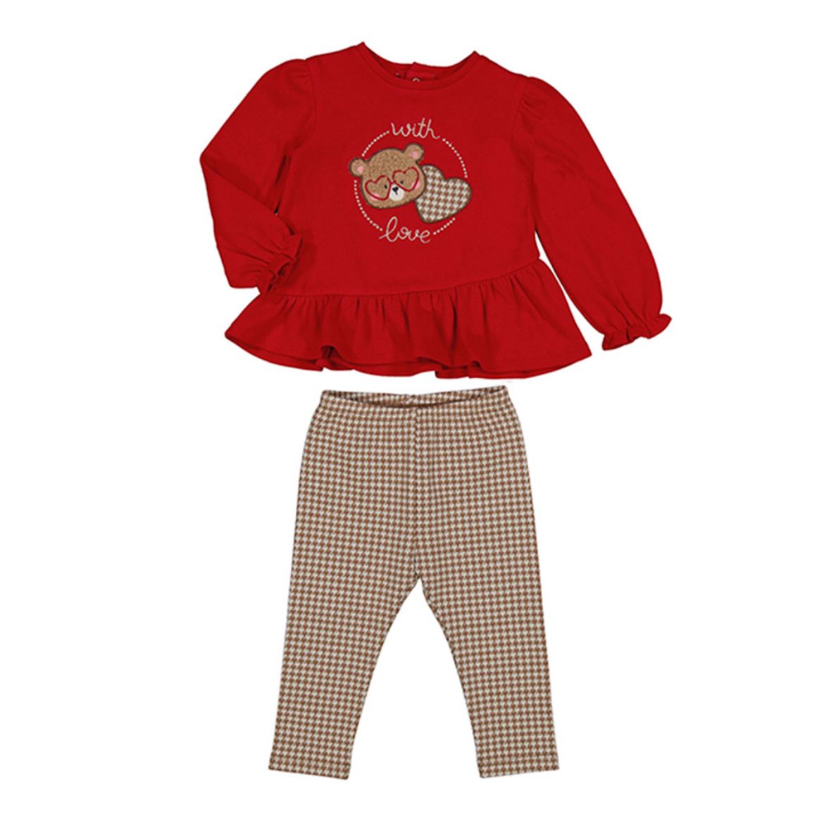 Picture of Mayoral Baby Girls Red Legging Set