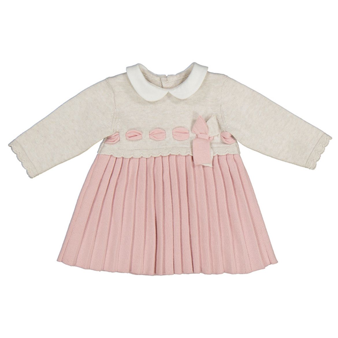 Picture of Mayoral Baby Girls Pink & Beige Dress