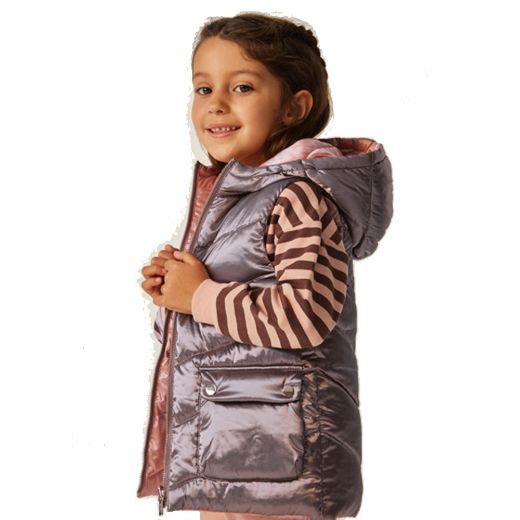 Picture of Mayoral Girls Reversible Hooded Gilet 