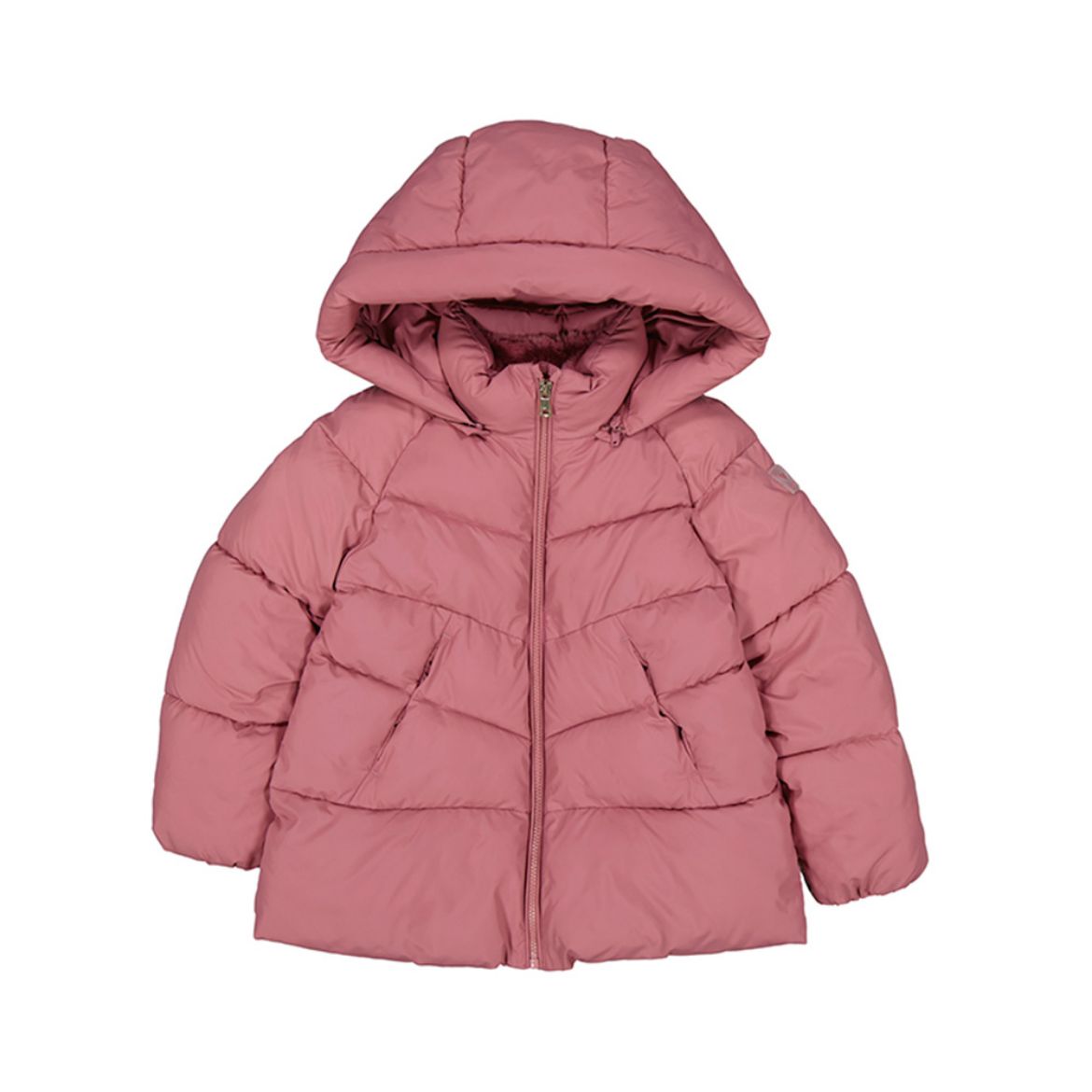 Picture of Mayoral Girls Pink Hooded Coat