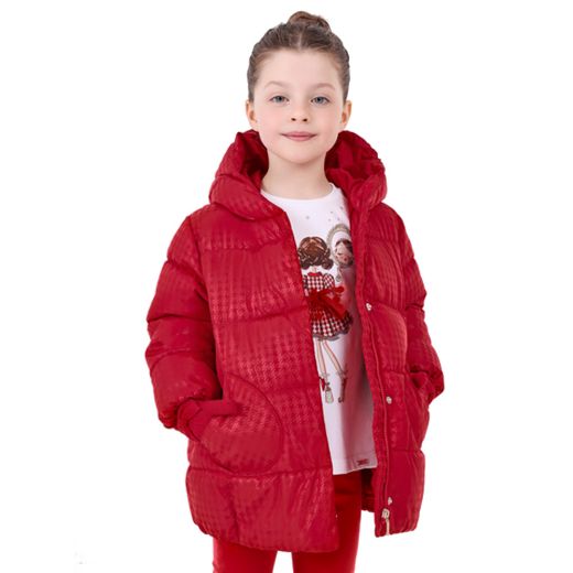 Picture of Mayoral Girls Red Hooded Coat