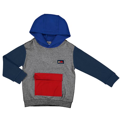 Picture of Mayoral Boys Grey & Navy Hooded Tracksuit