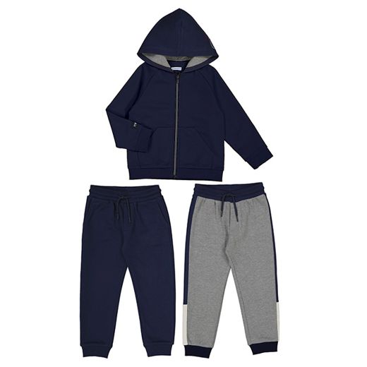 Picture of Mayoral Boys Grey & Navy Four Piece Tracksuit