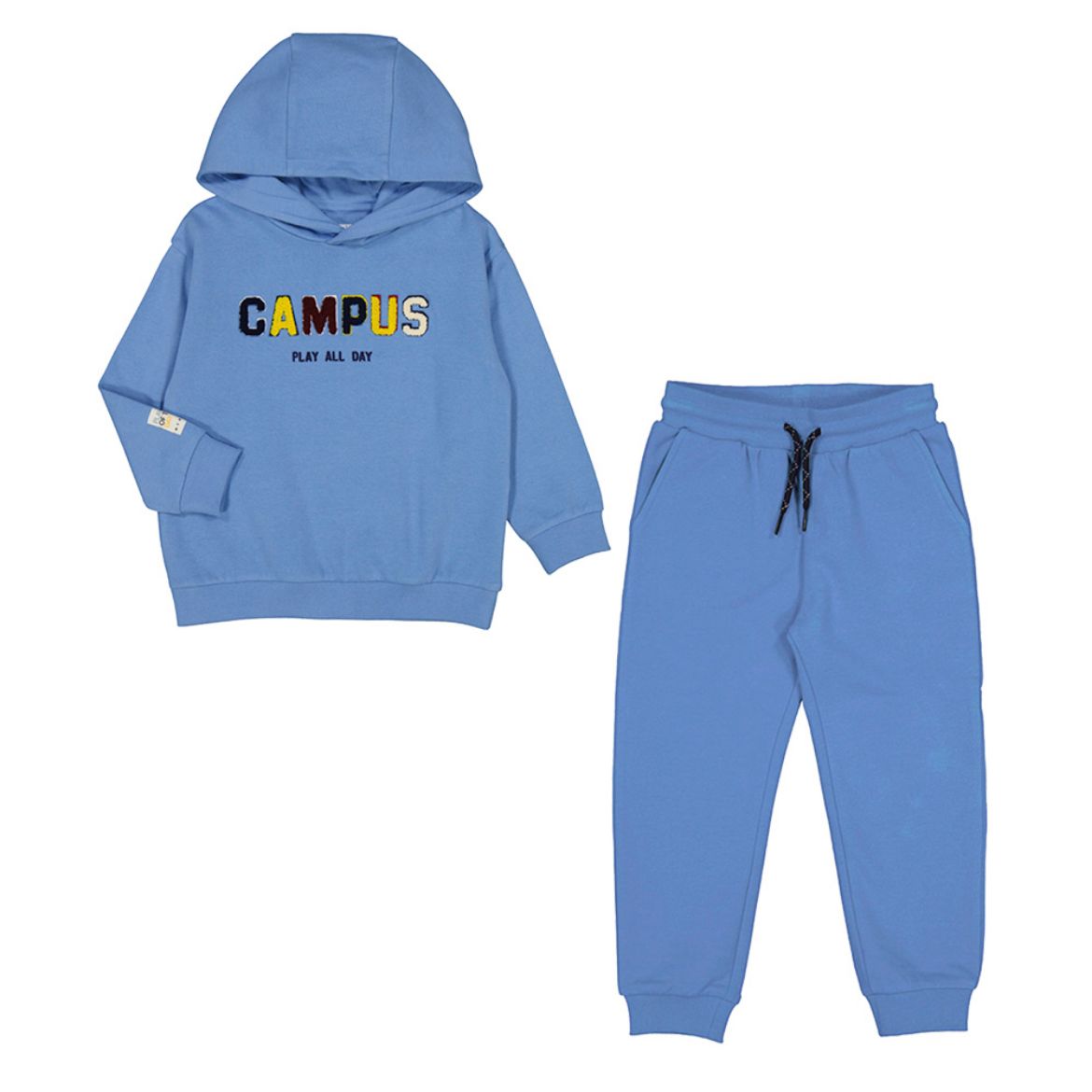 Picture of Mayoral Boys Blue 'Campus' Hooded Tracksuit