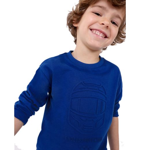 Picture of Mayoral Boys Blue & Navy Three Piece Tracksuit