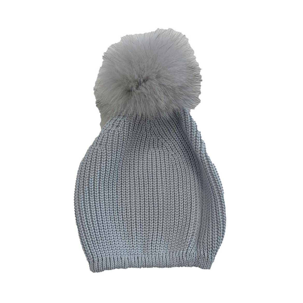 Picture of Granlei Grey Hat with Fur Pom Pom