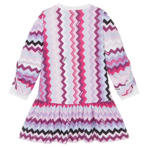 Picture of Missoni Girls Pink Zig Zag Dress