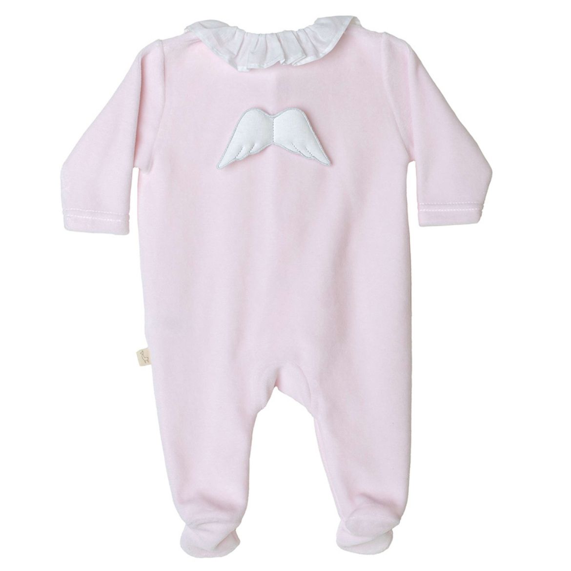 Picture of Baby Gi Baby Girls Angel Wing Velour Pink Babygrow