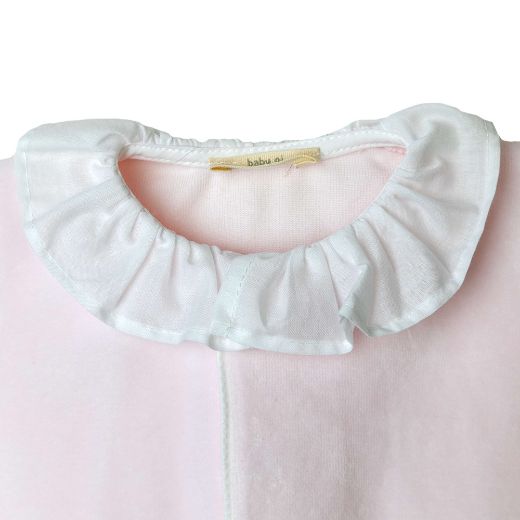 Picture of Baby Gi Baby Girls Angel Wing Velour Pink Babygrow