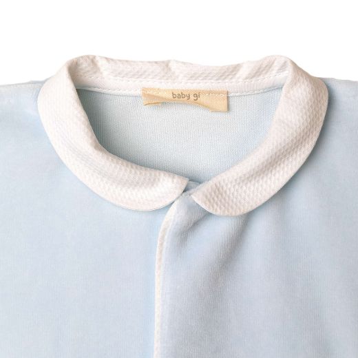 Picture of Baby Gi Baby Boys Angel Wing Velour Blue Babygrow