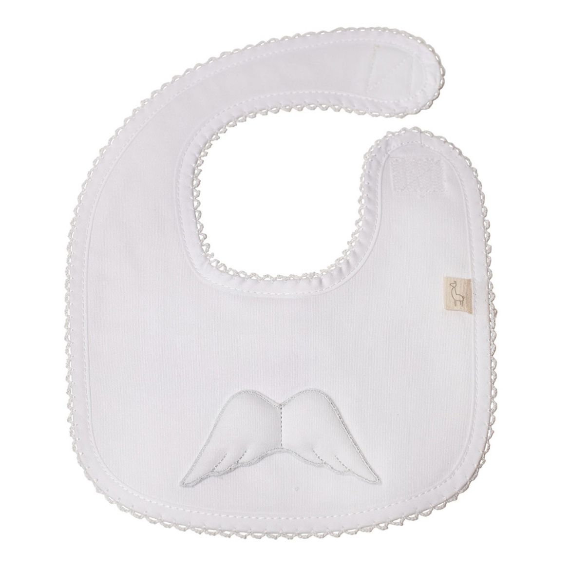 Picture of Baby Gi Baby Angel Wing White Bib