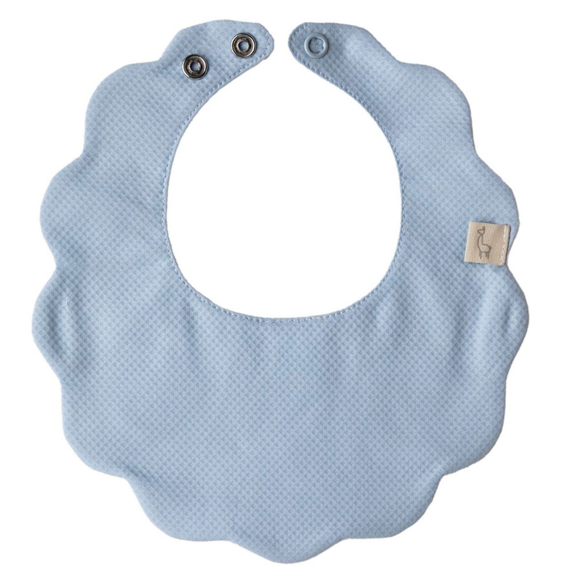 Picture of Baby Gi Blue Cotton Pique Bib