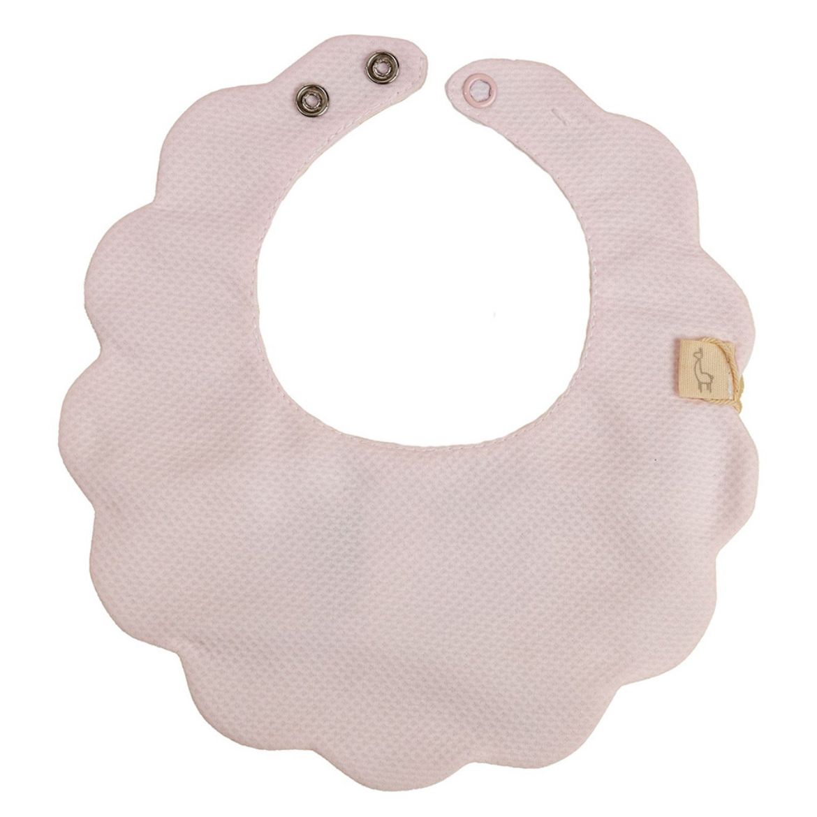 Picture of Baby Gi Pink Cotton Pique Bib