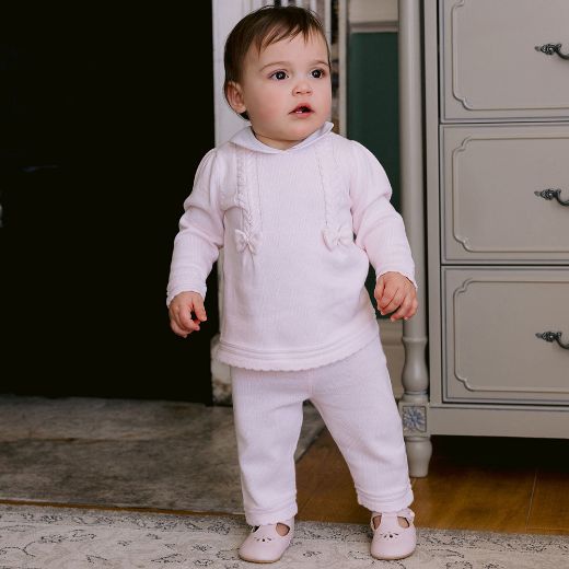 Picture of Emile Et Rose Baby Girls 'Emilia' Pink Knit Two Piece Set