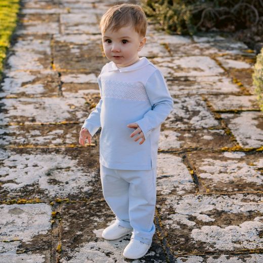 Picture of Emile Et Rose Baby Boys 'Elijah' Blue Two Piece Set