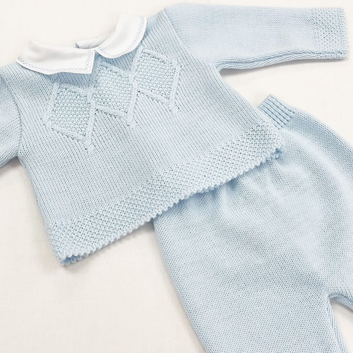 Picture of Sardon Baby Boys Blue Knit Set
