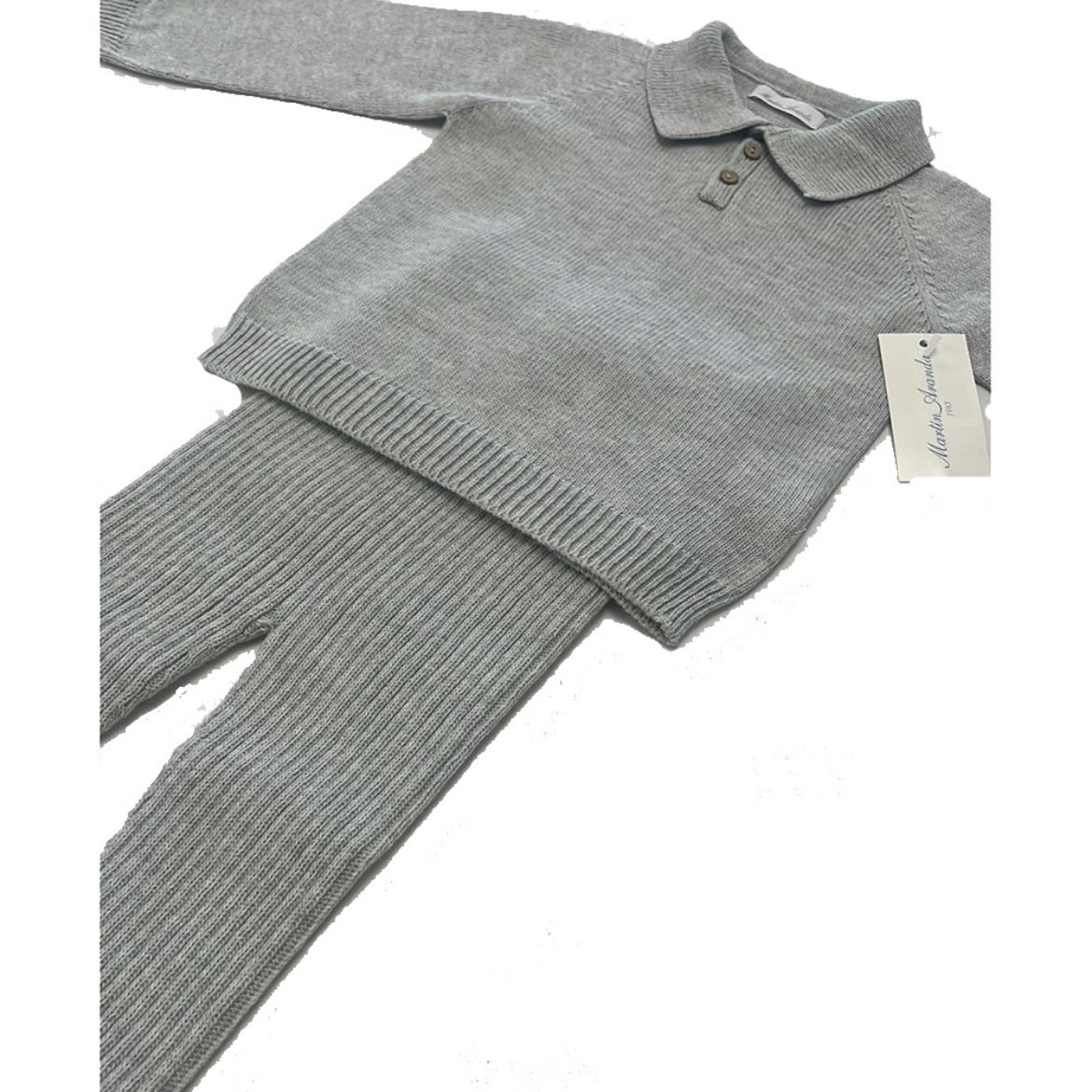 Picture of Martin Aranda Boys Grey Knit Tracksuit