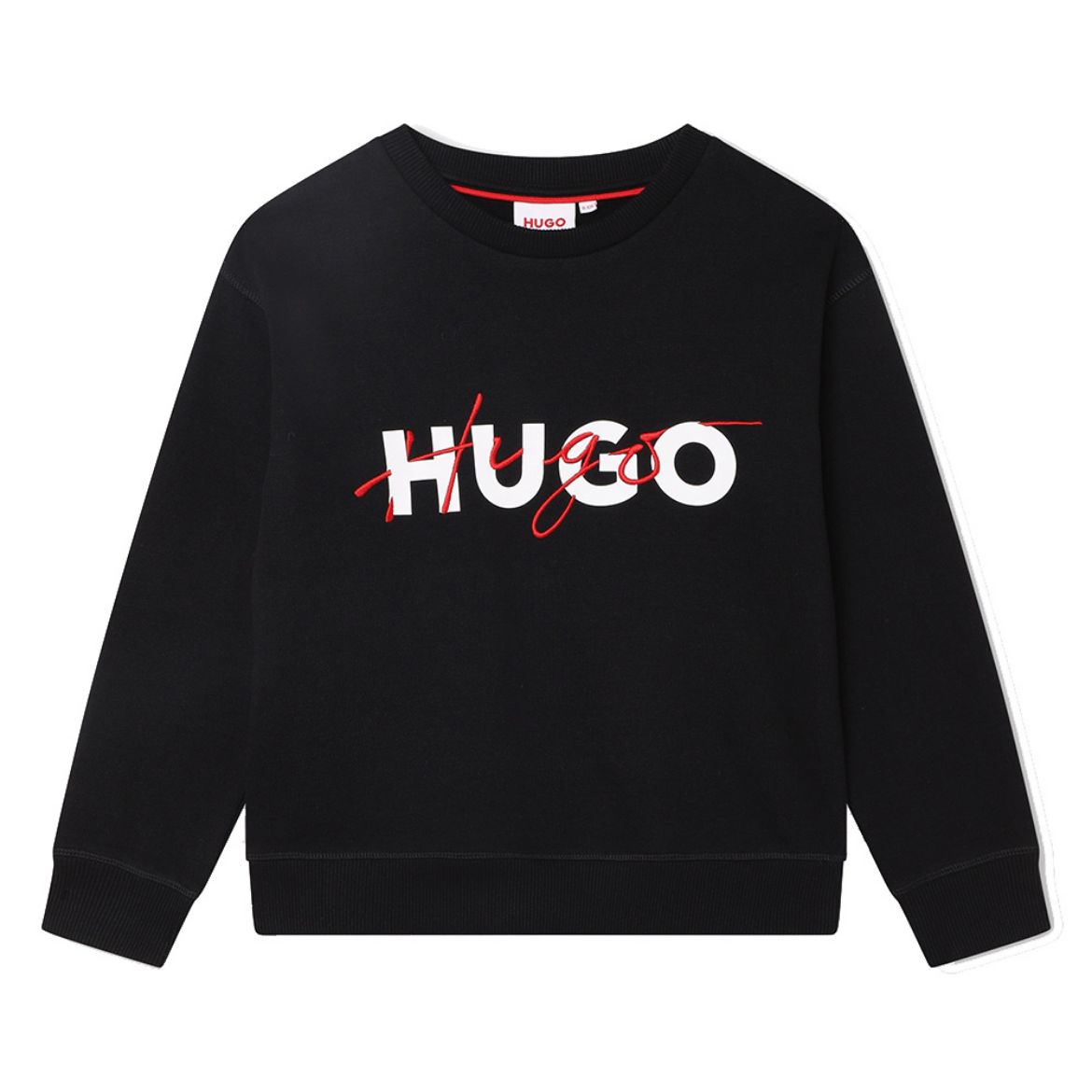 Picture of Hugo Boys Black Signature Logo Sweatshirt