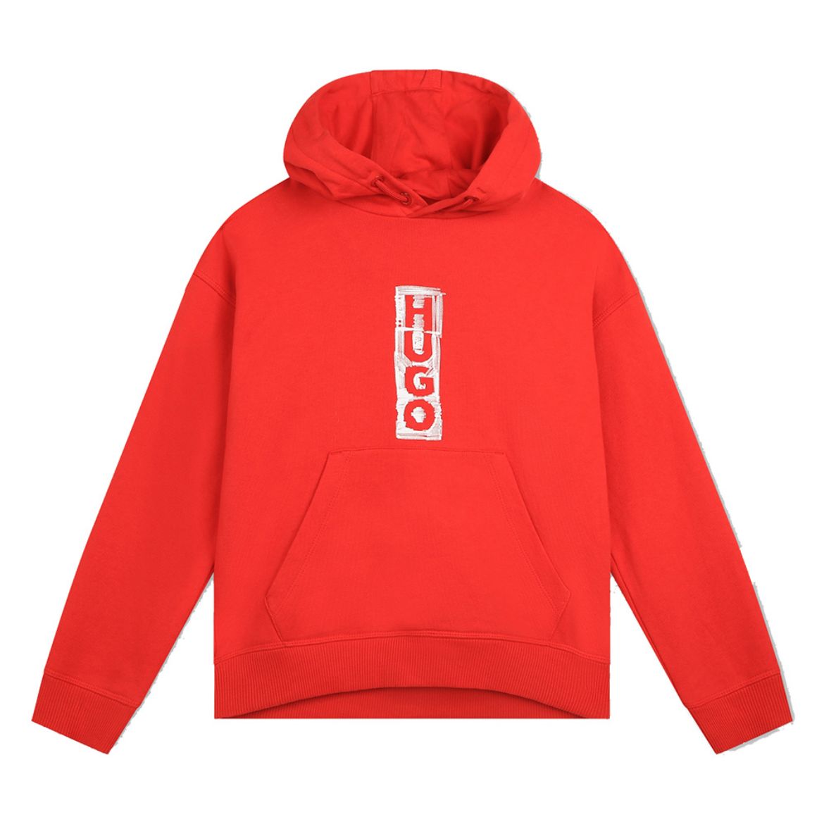 Picture of Hugo Boys Red Big Logo Hooded Sweatshirt