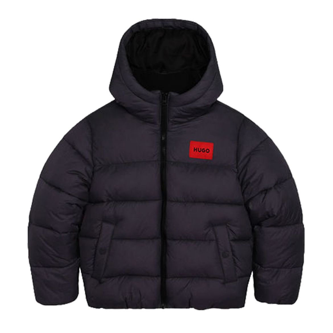 Picture of Hugo Boys Black Logo Coat